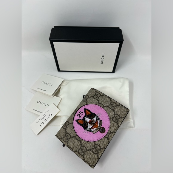 New Gucci wallet Supreme Canvas Bosco Patch Card Case Wallet - Picture 3 of 10